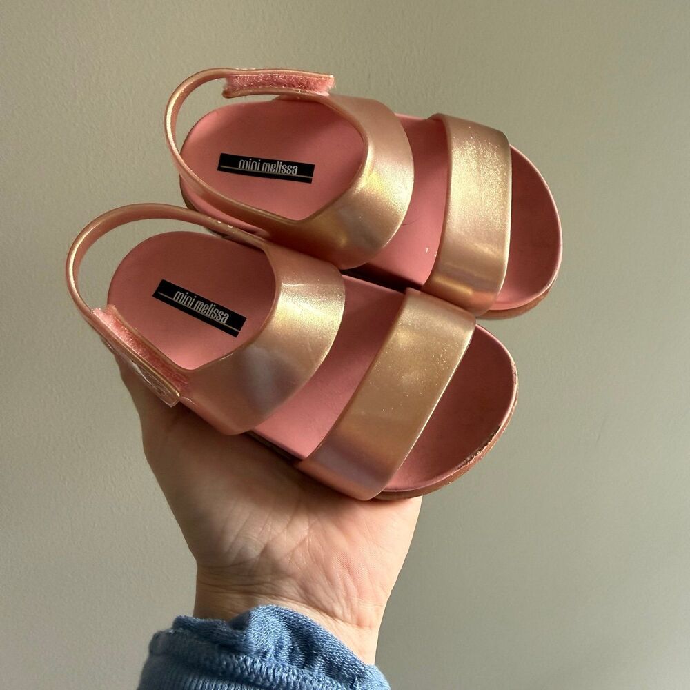 Mini Melissa 7c Rose Gold Sandal GUC